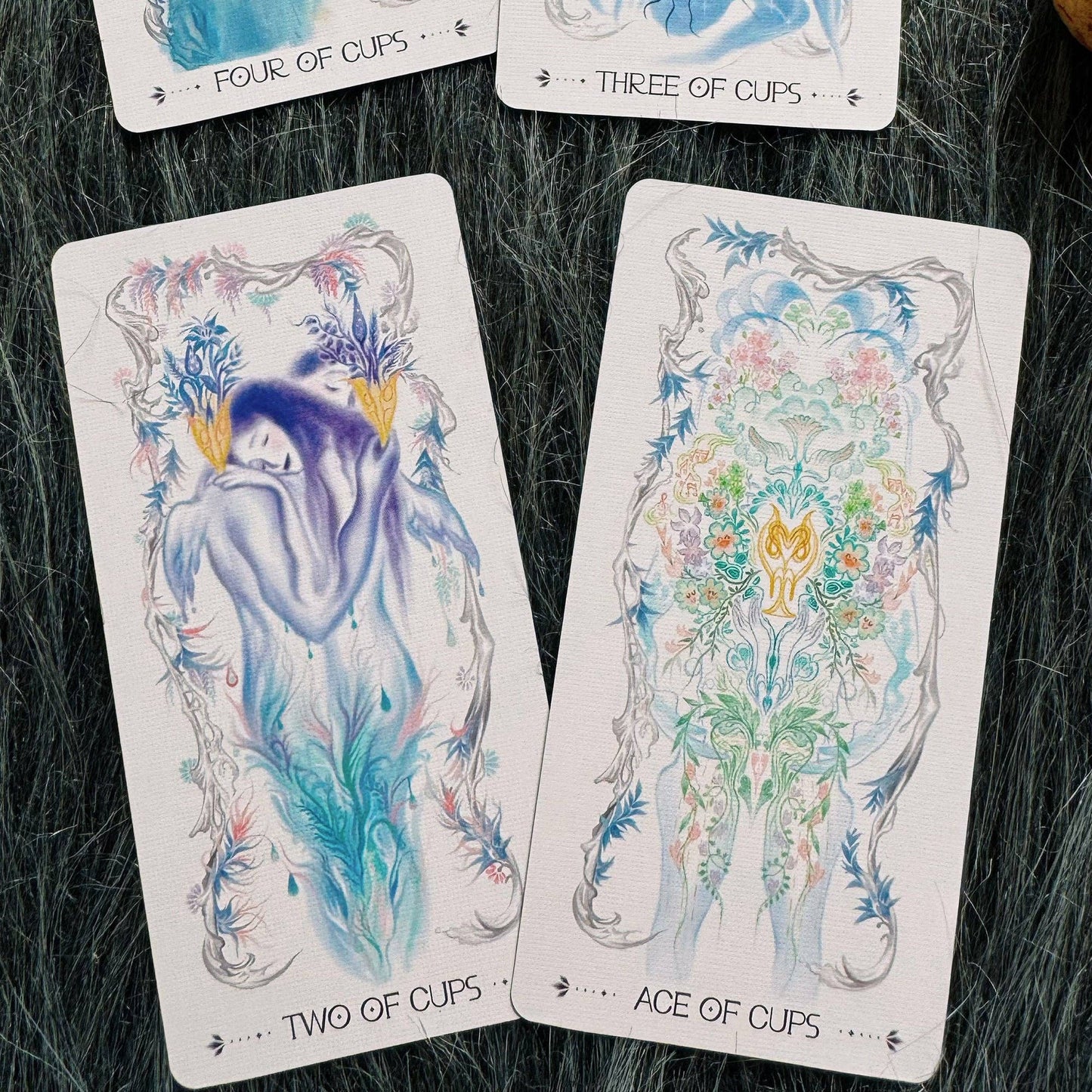 The Lighthouse in Fog Tarot: Blue / Portable