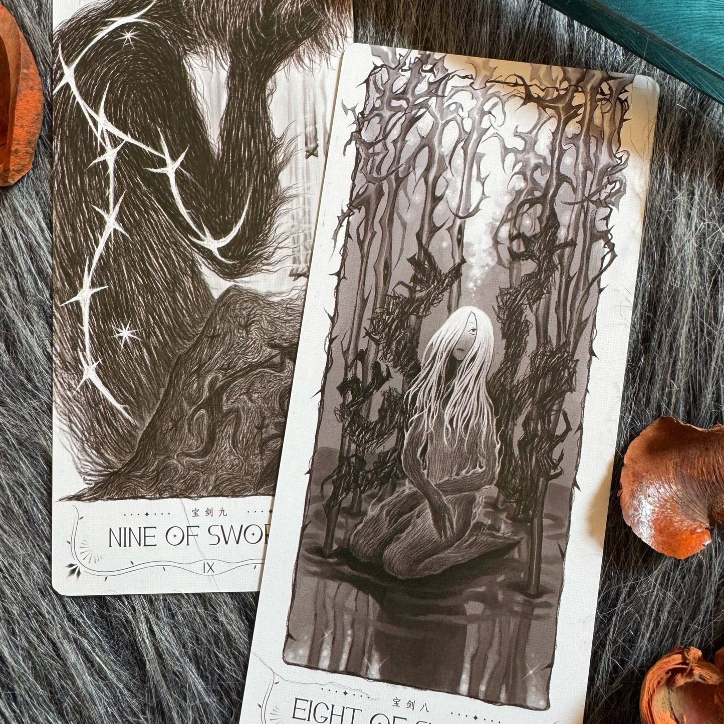 The Lighthouse in Fog Tarot: Blue / Portable