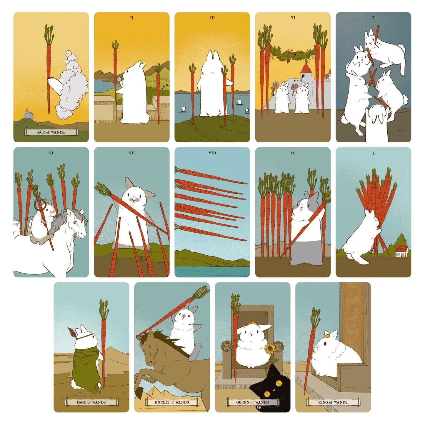 World of Bunnies Tarot: 1.0 Green