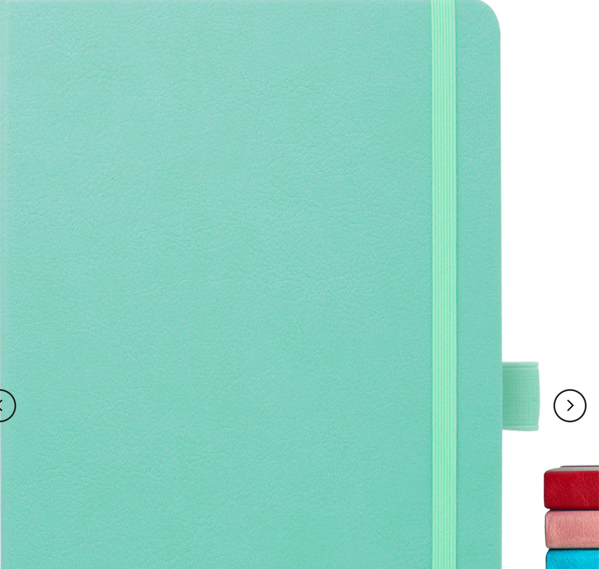 8.50 x 5.50in - A5 Notebooks - Vegan Leather - LINED: Black / Lined
