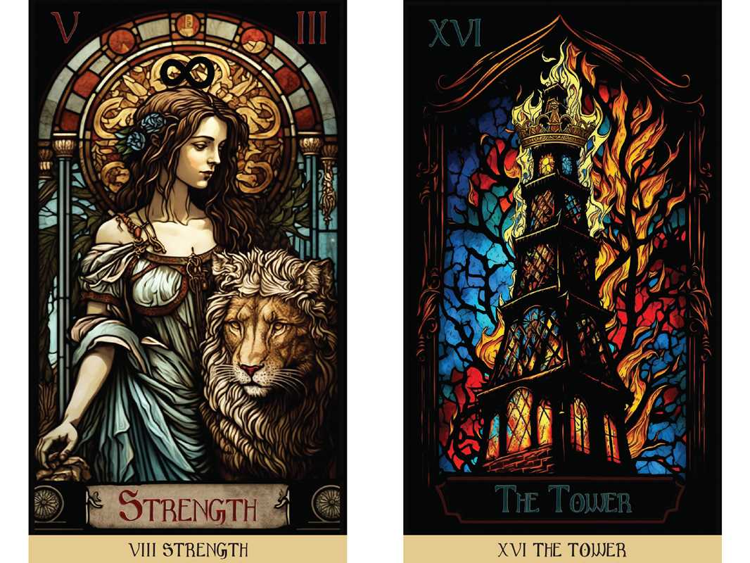 Stained Glass Tarot by James Edward: Flashcards; 336 pages / English