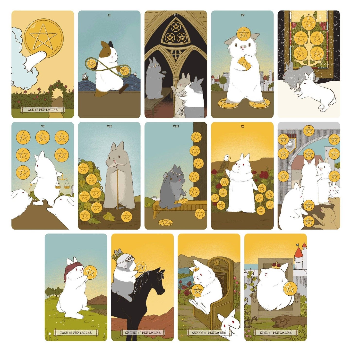 World of Bunnies Tarot: 1.0 Green