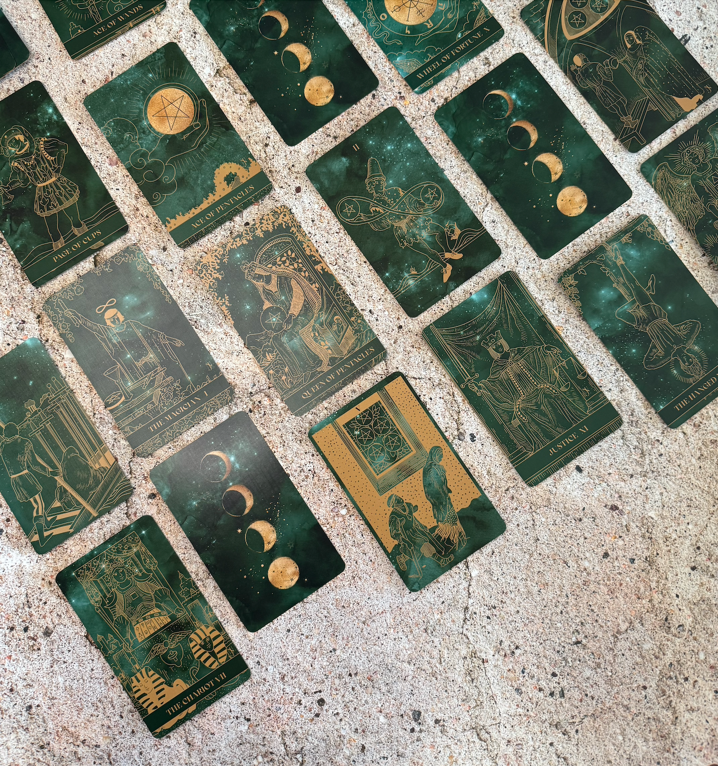 Emerald Moonlight Tarot Cards- Based on Rider Waite Tarot
