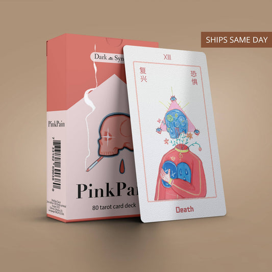 Pink Pain Tarot 78+2 Extra Cards Deck