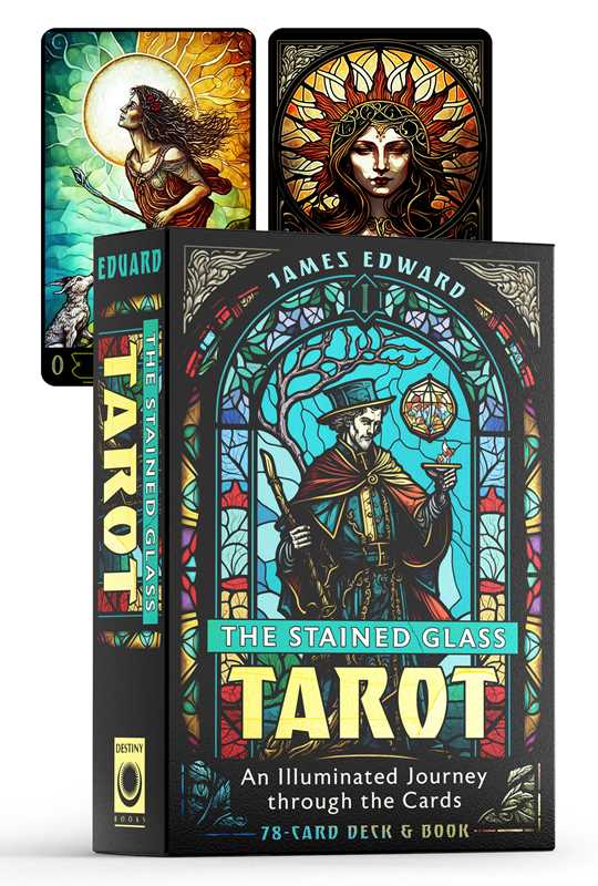 Stained Glass Tarot by James Edward: Flashcards; 336 pages / English