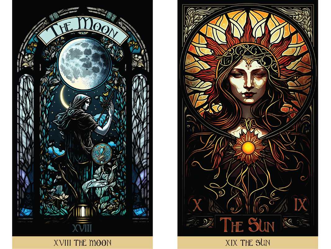 Stained Glass Tarot by James Edward: Flashcards; 336 pages / English