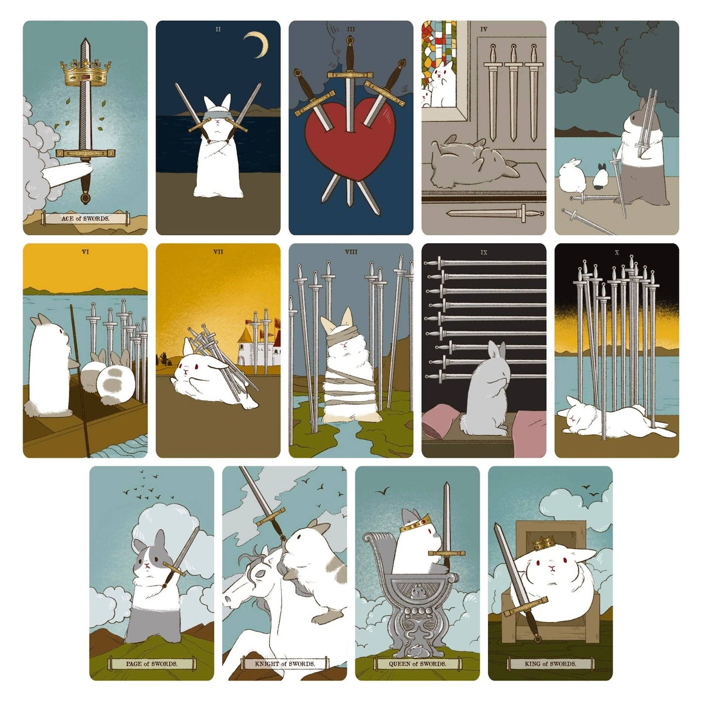 World of Bunnies Tarot: 1.0 Green