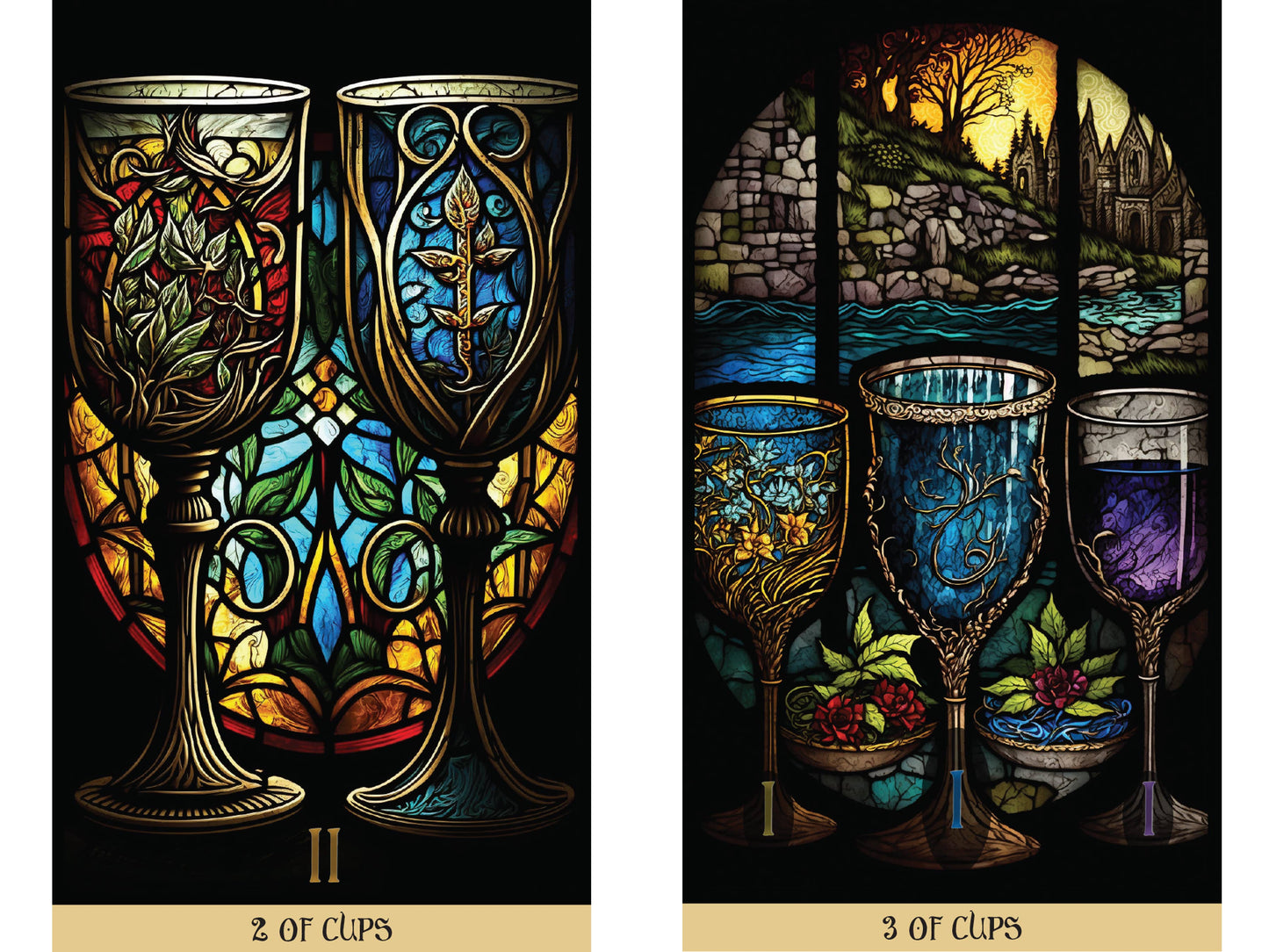 Stained Glass Tarot by James Edward: Flashcards; 336 pages / English