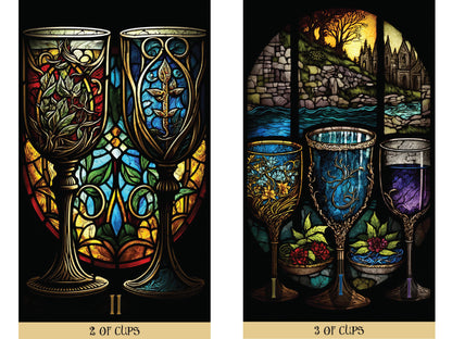 Stained Glass Tarot by James Edward: Flashcards; 336 pages / English