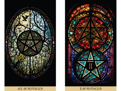 Stained Glass Tarot by James Edward: Flashcards; 336 pages / English