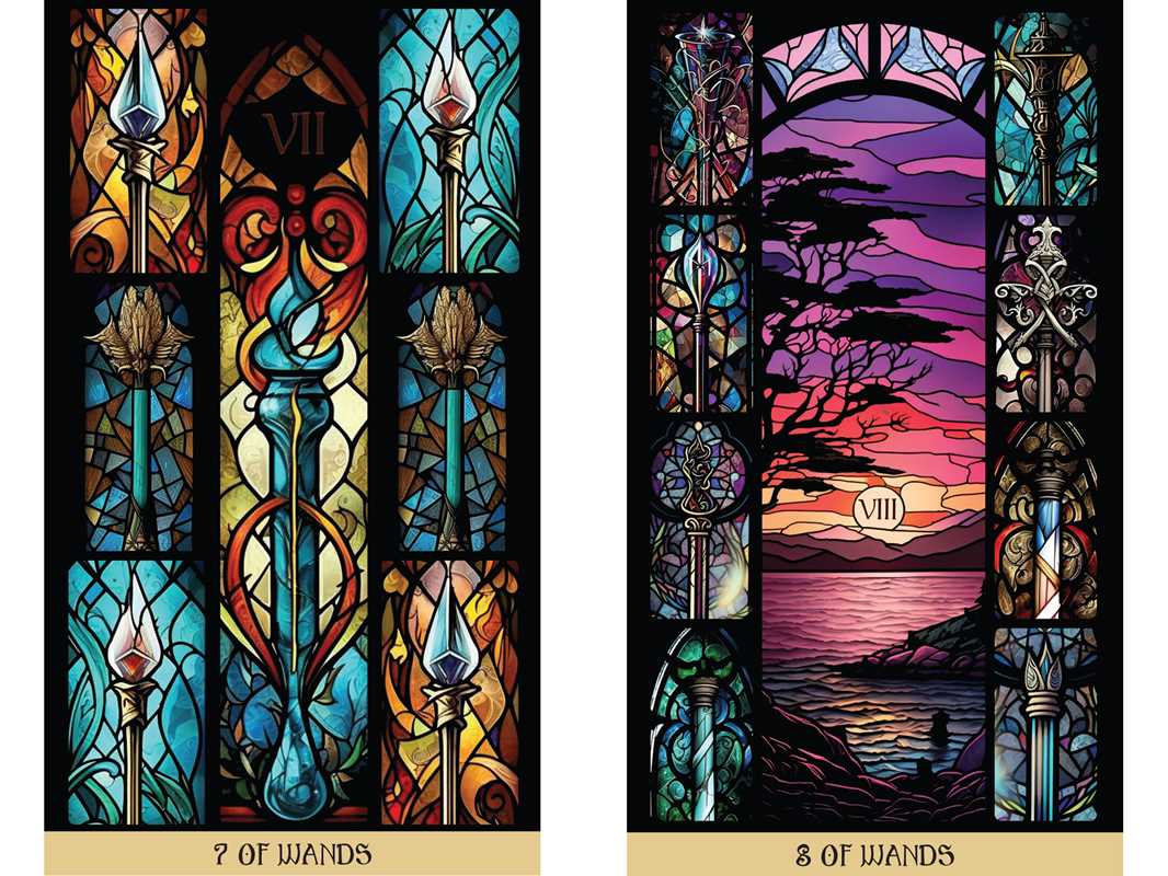 Stained Glass Tarot by James Edward: Flashcards; 336 pages / English