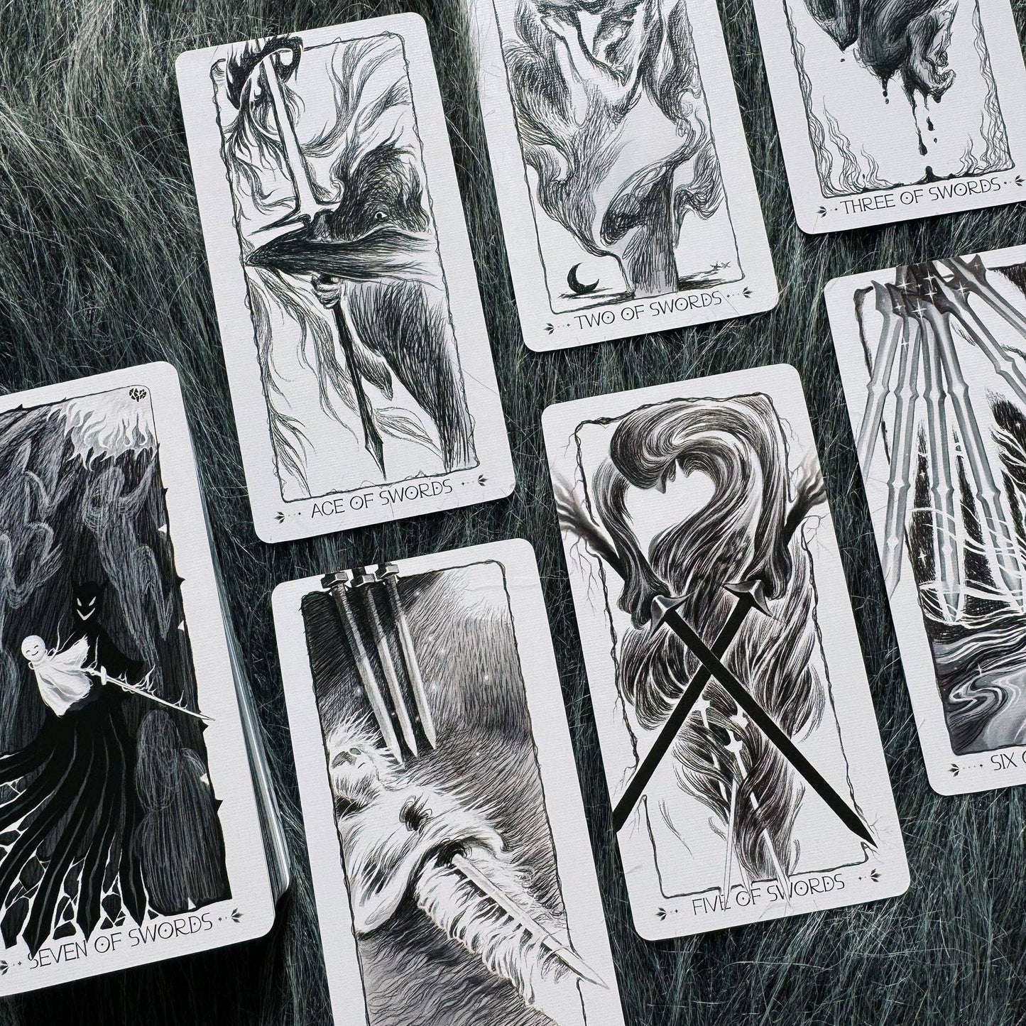 The Lighthouse in Fog Tarot: Blue / Portable