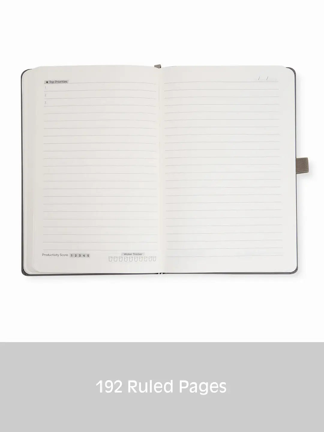 8.50 x 5.50in - A5 Notebooks - Vegan Leather - LINED: Red / Lined