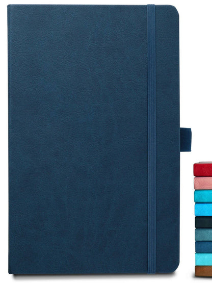 8.50 x 5.50in - A5 Notebooks - Vegan Leather - LINED: Mint / Lined