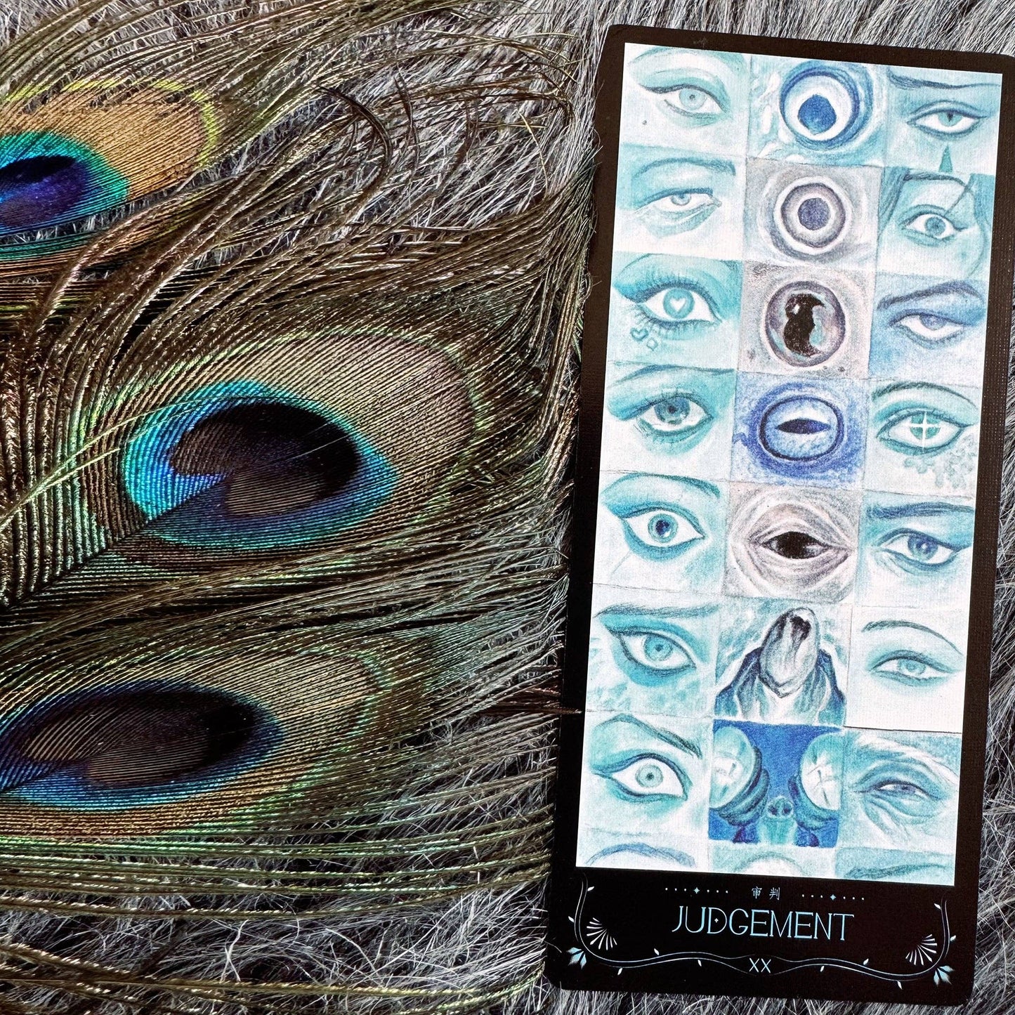 The Lighthouse in Fog Tarot: Blue / Portable