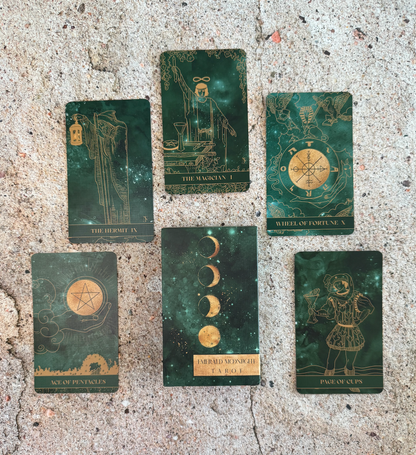 Emerald Moonlight Tarot Cards- Based on Rider Waite Tarot