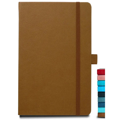8.50 x 5.50in - A5 Notebooks - Vegan Leather - LINED: Mint / Lined