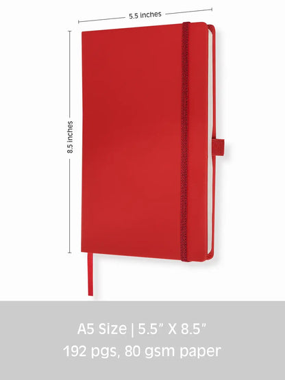 8.50 x 5.50in - A5 Notebooks - Vegan Leather - LINED: Mint / Lined