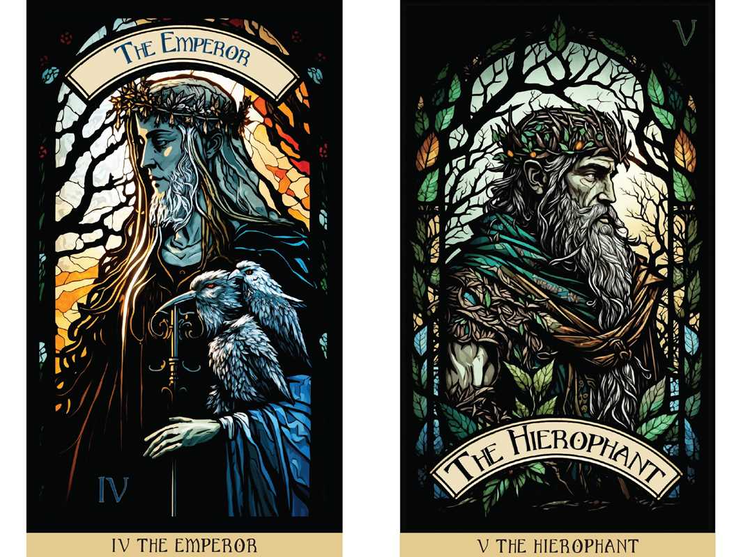 Stained Glass Tarot by James Edward: Flashcards; 336 pages / English