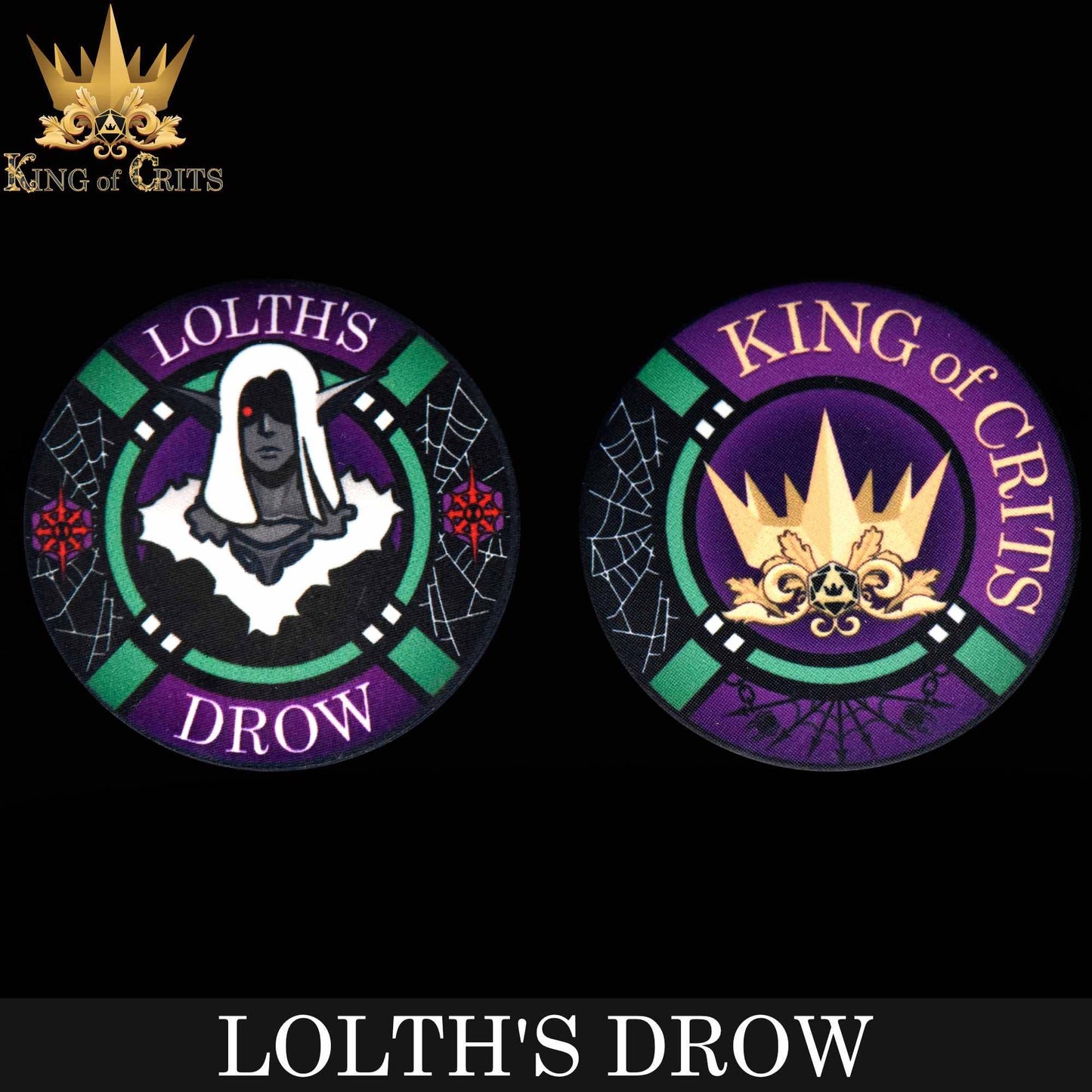 Lolth's Drow - 11 Dice Set